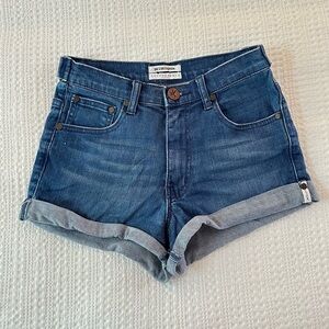 One Teaspoon Harlets Size 27 Denim Shorts Bleu Sabbath EUC